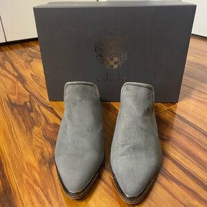 Vince Camuto Gray Ankle Booties Sleek Suede Design